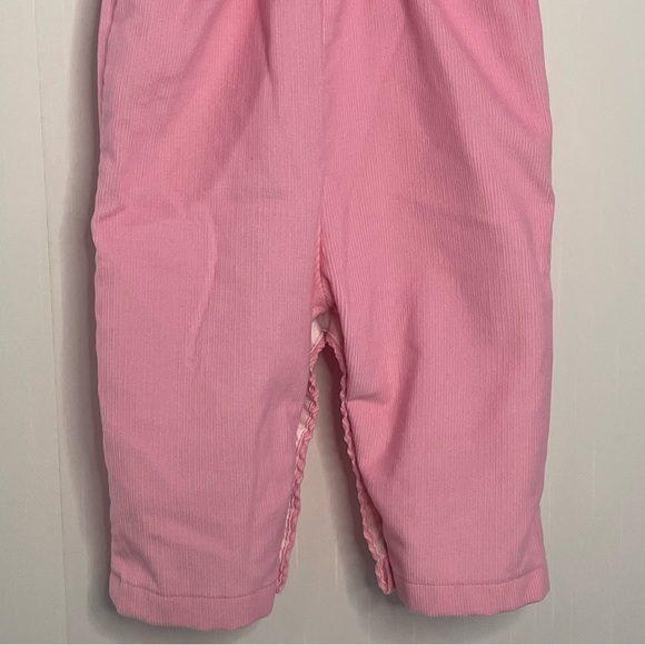 Vintage Healthtex Pink Corduroy Bunny Butterfly Romper Made in USA 18 months - Picture 9 of 14